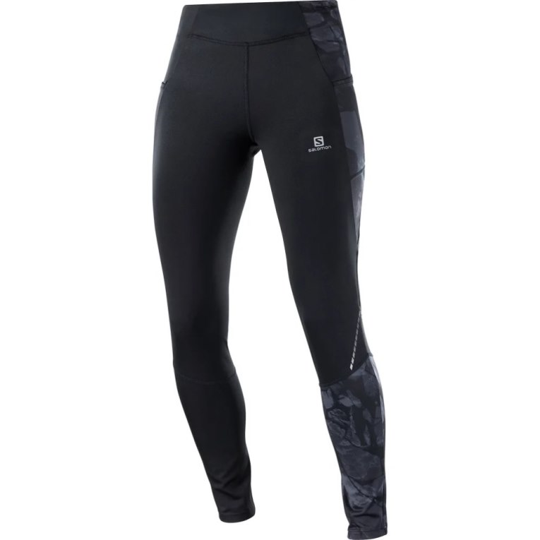 Calça Legging Salomon Cross Run 28'' Feminino Pretas | PT T39475